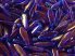Lüszteres kék-lila, Iris cobalt - cseh tőr gyöngy - sziromnak 5/16mm