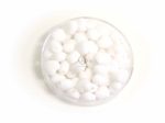 Fehér üveg szív - 6mm - 1 csomag/40db