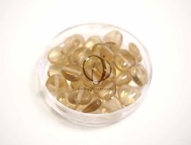 Üveg szív 8mm csomag - átlátszó barna 30db Üveg szív 8mm csomag - átlátszó barna 30db