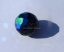 Fekete AB disco gömb - üveg 12mm