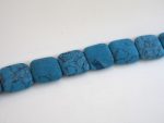 Márványos világos türkiz négyzet kaboson 20x20mm 