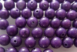 6mm Hegyi jade gyöngy - lila 