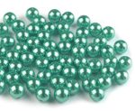 8mm plastic viaszos tekla gyöngy - menta 10g