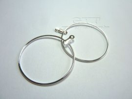 Karika memória fülbevaló alap - 2,5cm