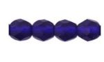 Matt kobalt kék 6mm csiszolt gyöngy, 20db