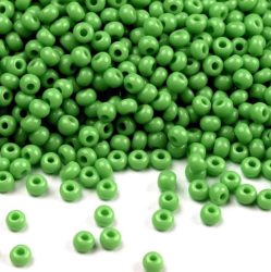 Zöld cseh üveg kásagyöngy 10/0 - Preciosa - 10g Zöld cseh üveg kásagyöngy 10/0 - Preciosa - 10g