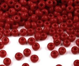 Piros cseh üveg kásagyöngy 10/0 - Preciosa - 10g