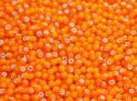   Narancssárga belső festésű üveg kásagyöngy - 10/0, 10g