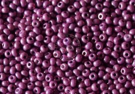 Lüszteres lila színű telt üveg kásagyöngy - 10/0, 50g