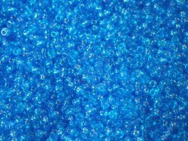 Szivárványos világoskék cseh üveg kásagyöngy 10/0 - Preciosa - 50g