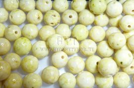 6mm Festett természetes kő gyöngy