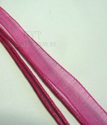 Pink organza szalag