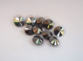 12mm MATUBO rivoli - Hematite