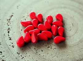 FlatDuo gyöngy - Telt piros - 10gramm