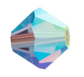 Tanzanit AB -  Preciosa Bicone kristály  4mm füzér, 31db