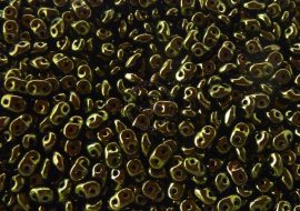 Lüszteres Metál Oliva zöld - Cseh SuperDuo 2,5x5mm Lüszteres Metál Oliva zöld - Cseh SuperDuo 2,5x5mm