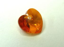 Kristály astral pink -  szív - Swarovski Elements Heart - 11113
