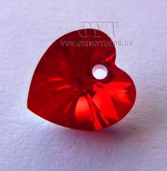 Siam AB bevonatos - szív - Swarovski Elements Heart - 9522