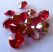 Siam AB bevonatos - szív - Swarovski Elements Heart - 9522