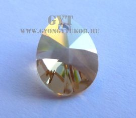 Arany  - strassz gyöngy - Swarovski Elements Xilion pearl 8mm