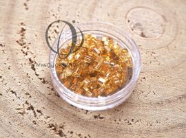 Ezüst közepű arany kristály - TOHO gyöng, 5g