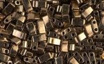 Miyuki fél TILA kétlyukú gyöngy - sötét metál bronz