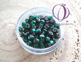 Zöld ezüst közepű - TOHO minőségi kásagyöngy 6/0