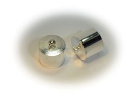 Ezüst színű véglezáró, nagy -7,4mm